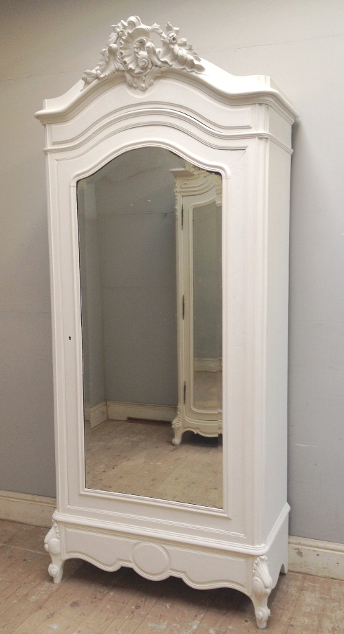 IF4239 ANTIQUE FRENCH ROCOCO SINGLE ARMOIRE